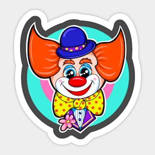 Gallery of Fun Clown Sticker